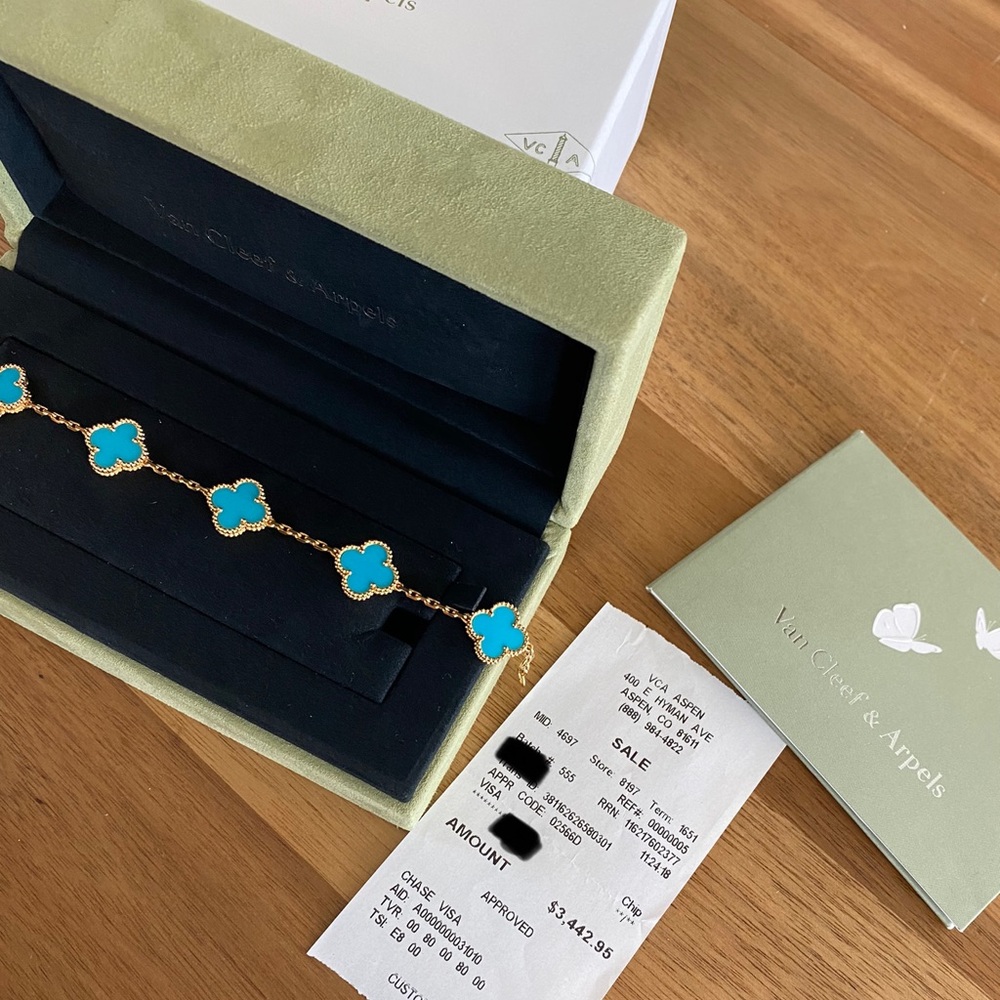 Van Cleef Arpels Vintage Alhambra Turquoise